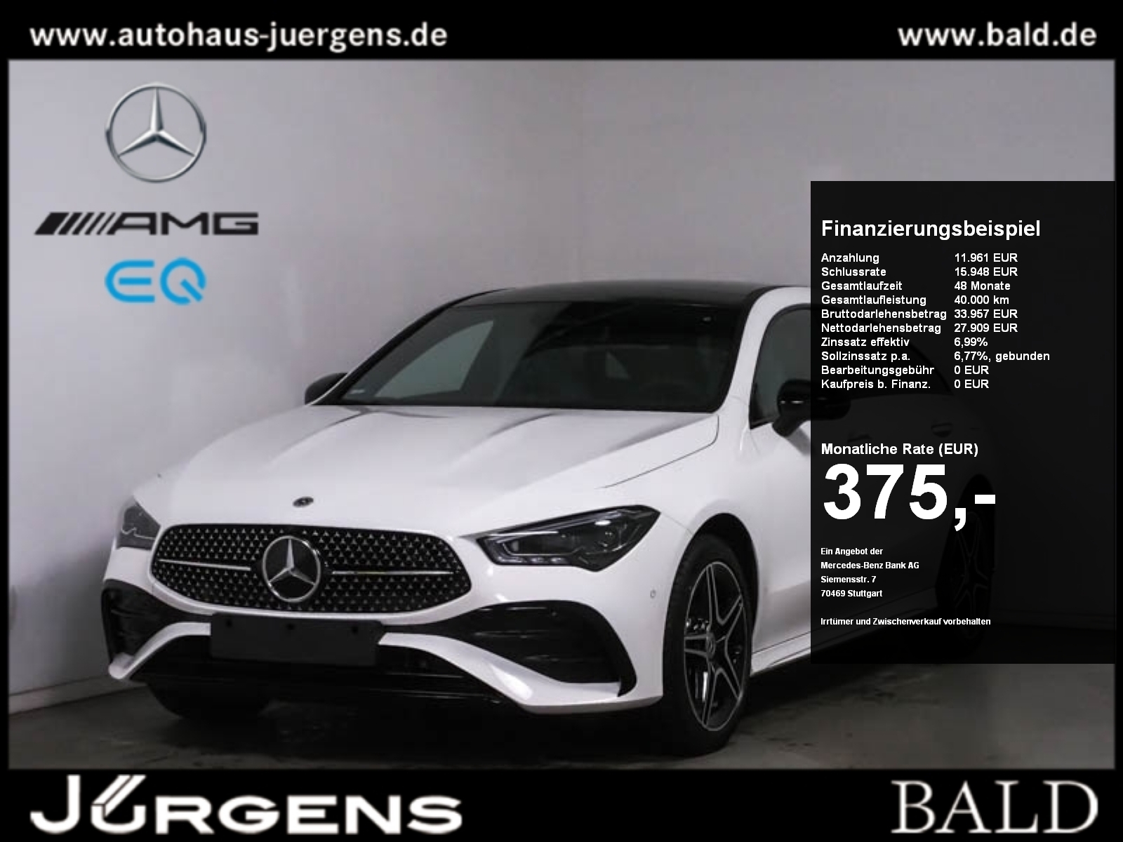 Mercedes-Benz CLA 250 e SB AMG-Sport Burm Night