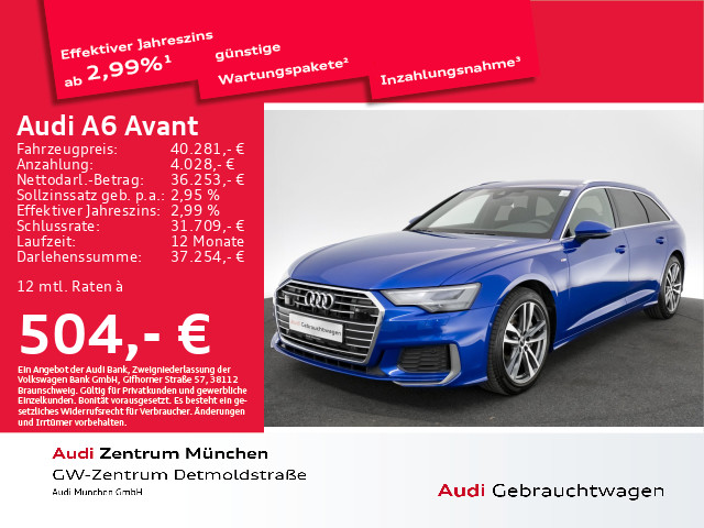 Audi A6 Avant 45 TFSI sport S line
