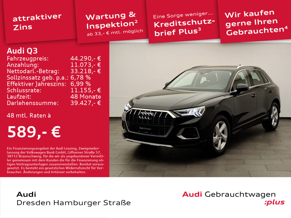 Audi Q3 advanced 35 TFSI u v m zum