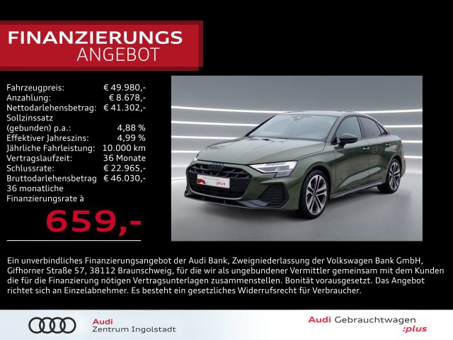 A3 Limousine S line 35 TDI MATRIX SONOS AHK HuD