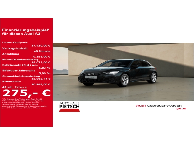 A3 Sportback 45 TFSI e S line Navi ACC DigCockpit