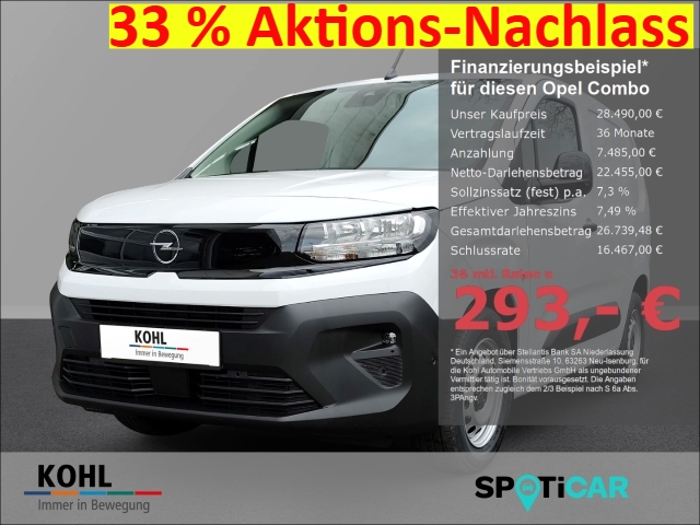 Combo Electric 136PS Klima Rückfahrkam. Navi PDCv+h