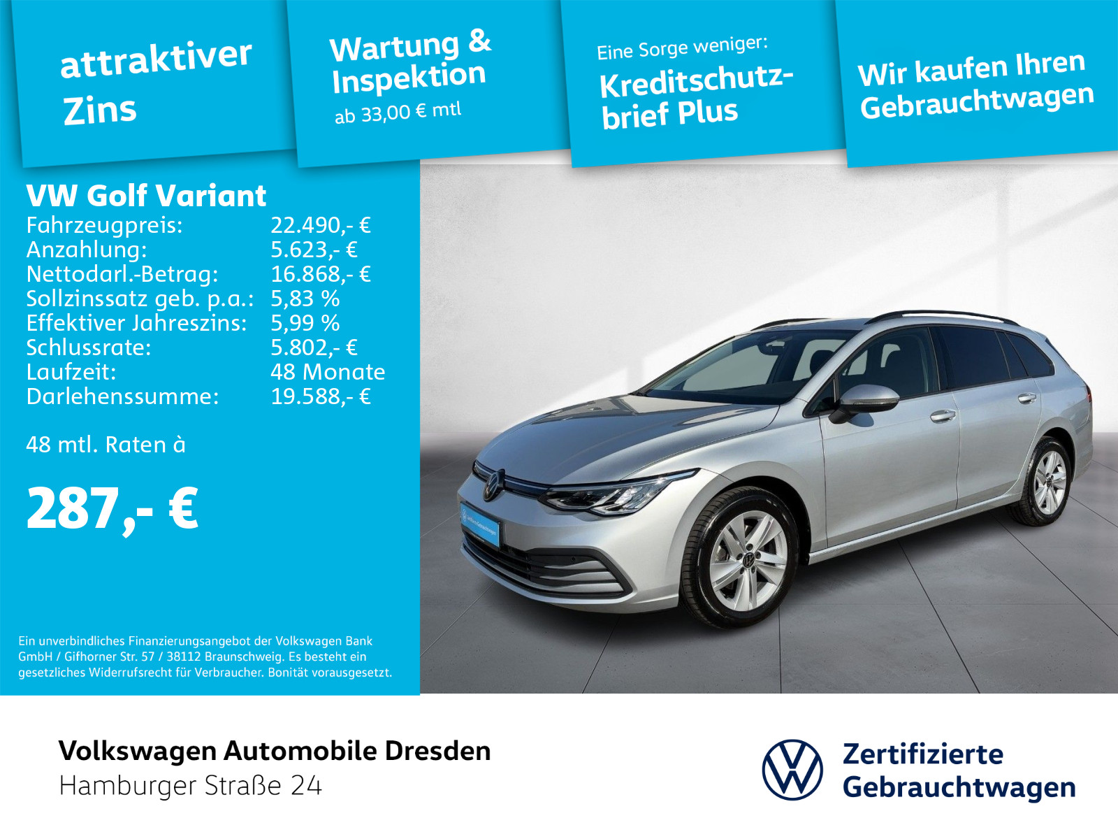 Volkswagen Golf Variant 1.0 TSI Golf VIII Life