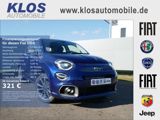500X SPORT DOLCEVITA HYBRID 1.5 GSE 130PS DCT NAVI LED KAMERA PDC