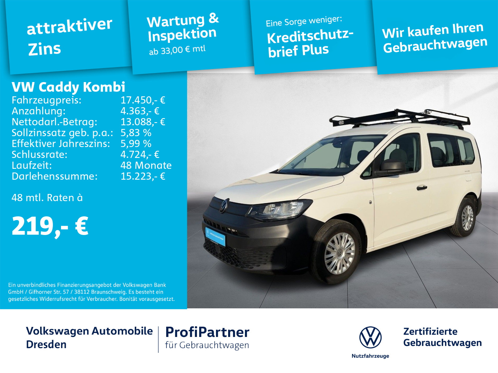 Volkswagen Caddy 2.0 TDI Kombi