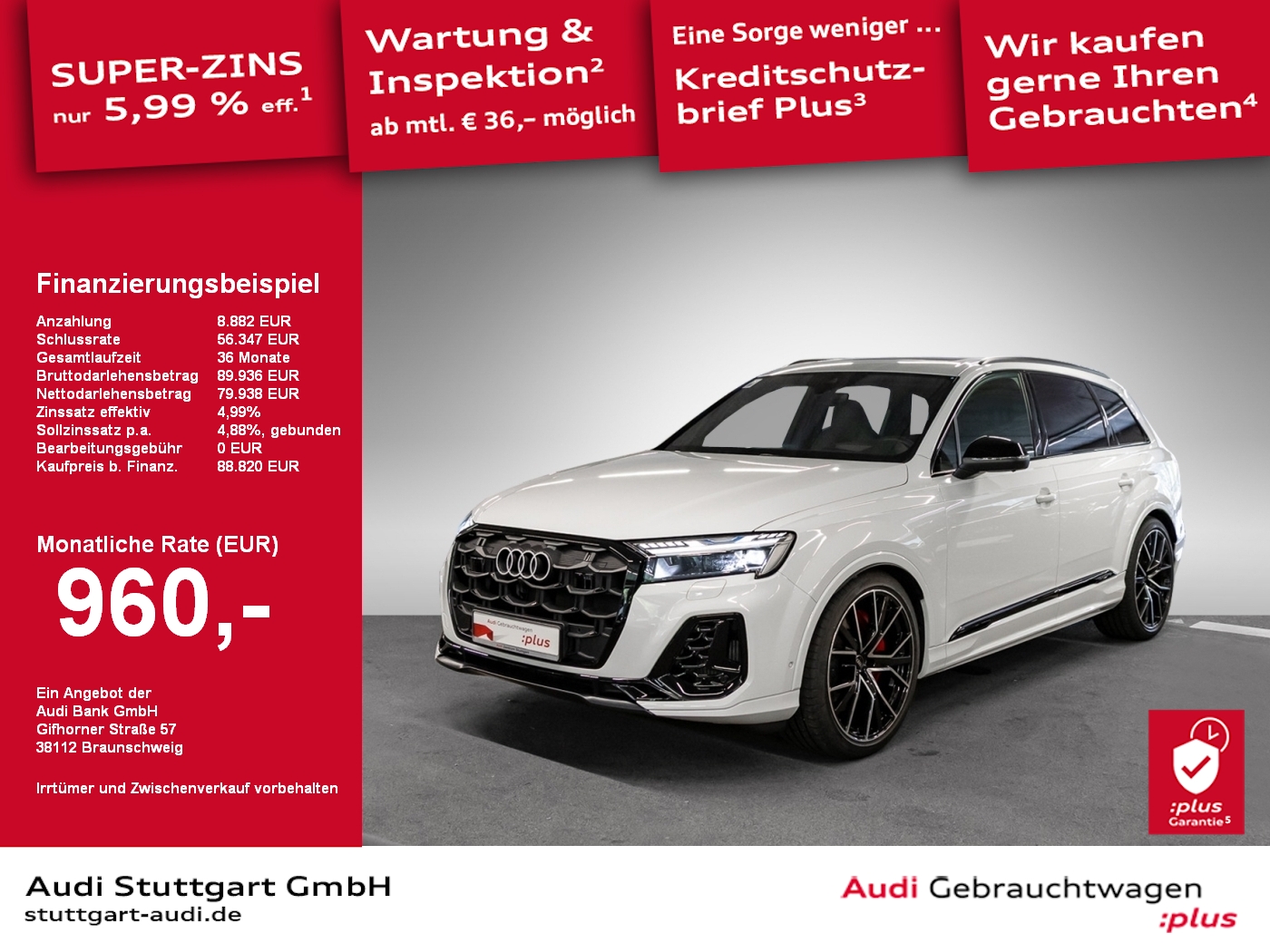 Q7 SUV TFSIe S line 60 TFSI e quattro tiptronic