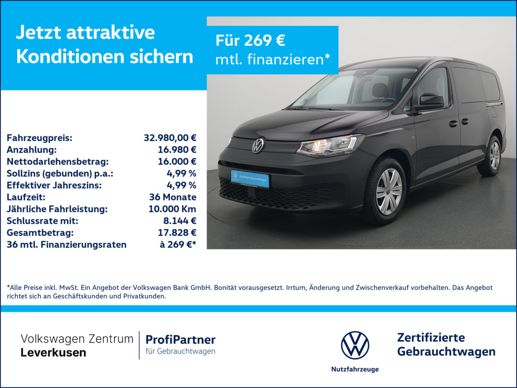Caddy Maxi ACC SHZ PDC PORT NAVI 7 SITZER LANG