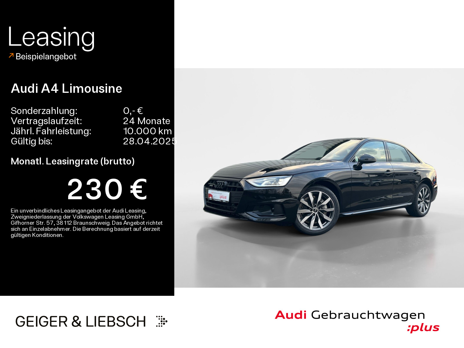 A4 Limousine 40 TFSI quattro advanced*NAVI*LED*KAMERA*VIRTUAL*18ZOLL