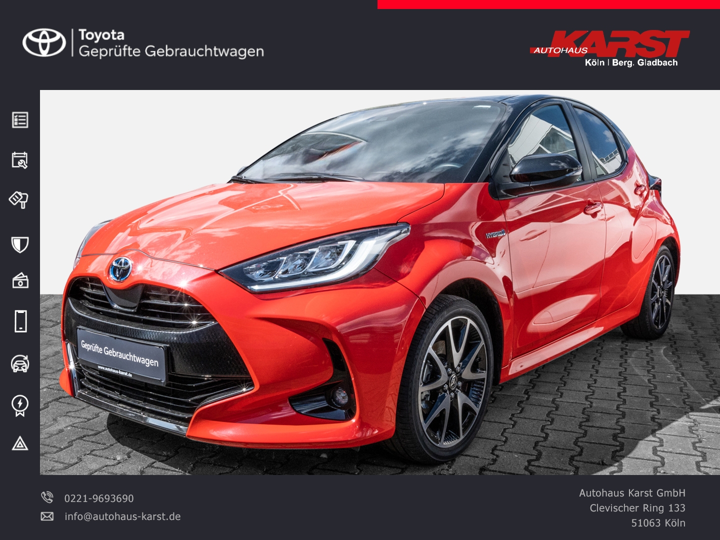 Yaris 1.5-l-VVT-iE Hybrid Syst. 85kW (116 PS) 5