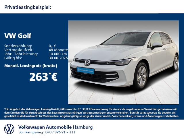 Golf VIII 1.5 TSI Life Navi LED ACC Sitzhzg