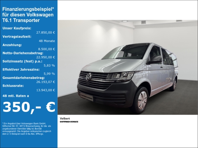 T6.1 Transporter VW Caravelle 9-Sitzer lang 2.0 Trendline FWD Langer Radstand - 9 Sitzer - T6