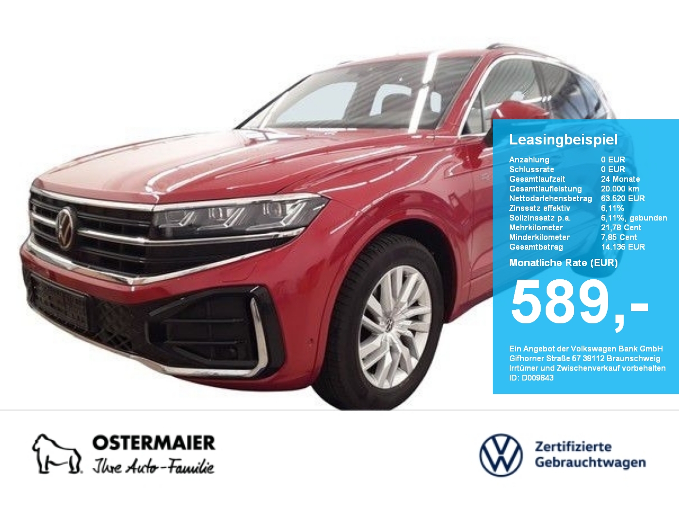 Volkswagen Touareg R-LINE 286PS 108T 5J-G VC