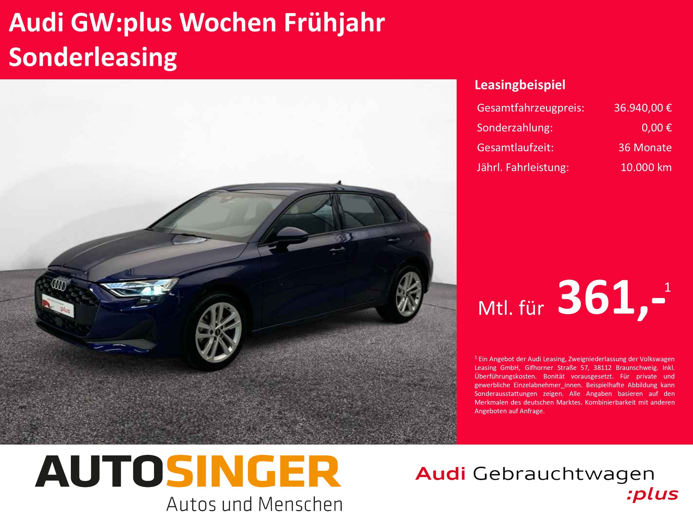 Audi A3 Sportback 35 TDI