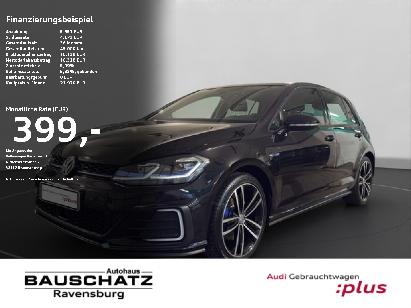 Volkswagen Golf 1.4 TSI VII Hybrid GTE