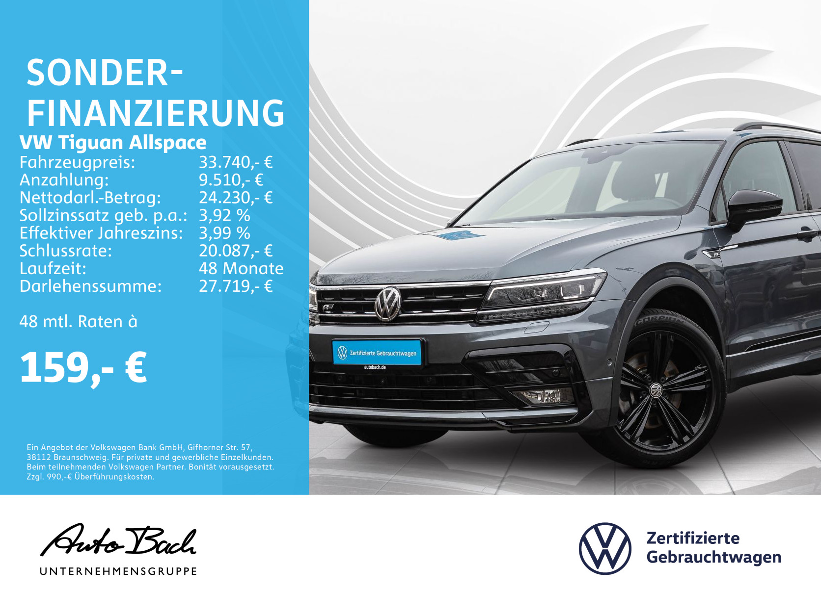 Tiguan Allspace 2.0 TDI Highline R-Line Black Style 4Motion, Navi, LED, Rückfahrkamera
