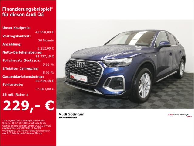 Audi Q5 Sportback 40 TDI quattro 2x S-line