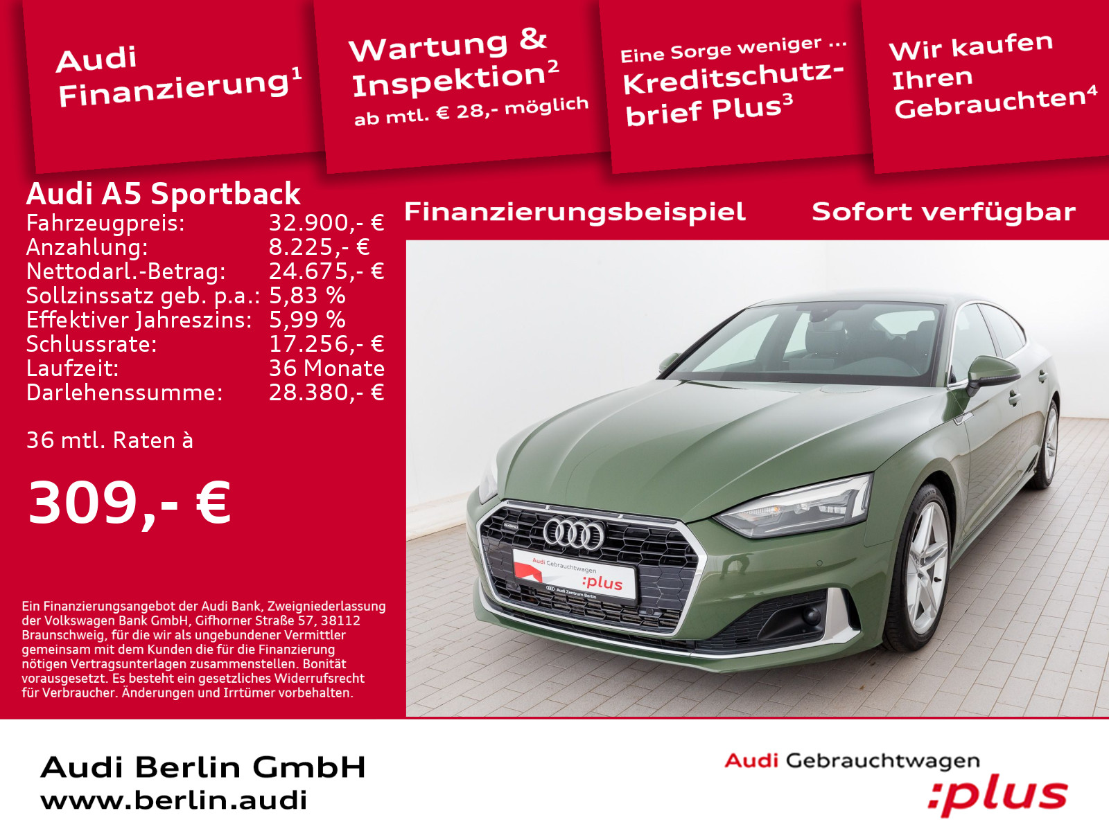 Audi A5 Sportback Advanced 45 TDI qu