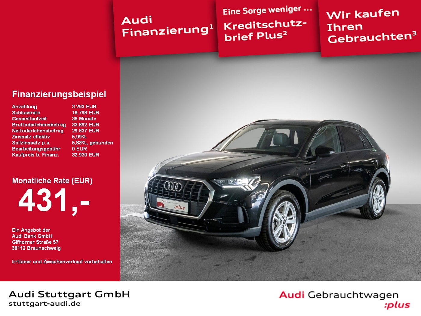 Audi Q3 45 TFSI e S line