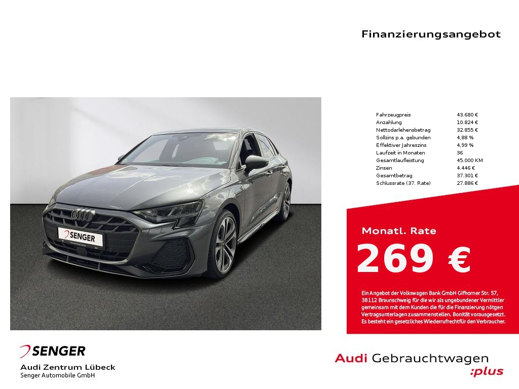 A3 Sportback 35TFSI S line Panorama Navi AHK PDC