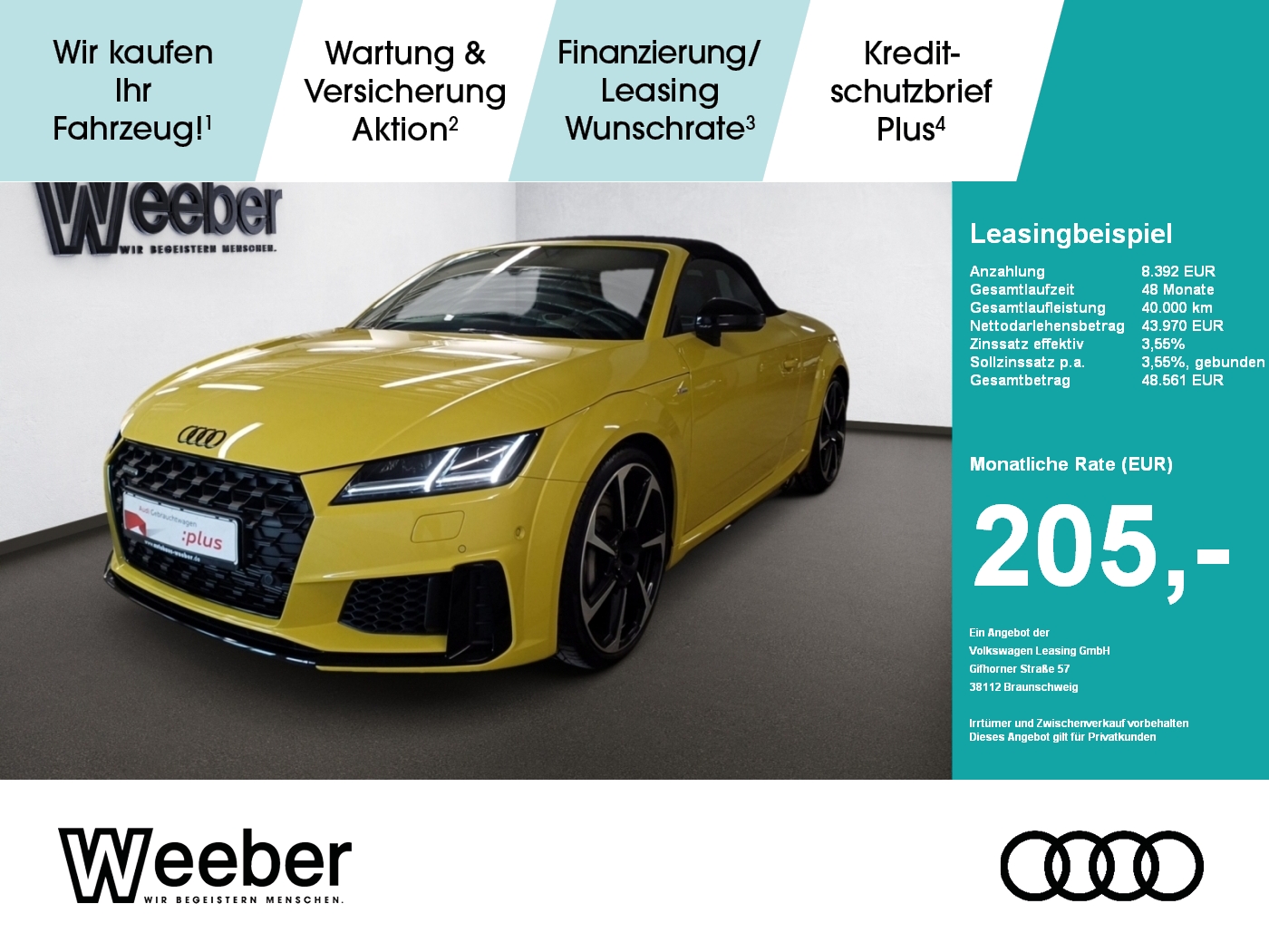 Audi TT Roadster S-Line Black 20