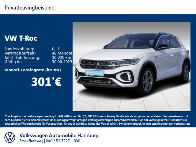 T-Roc 2.0 TDI R-Line DSG Kamera Navi AHK CarPlay