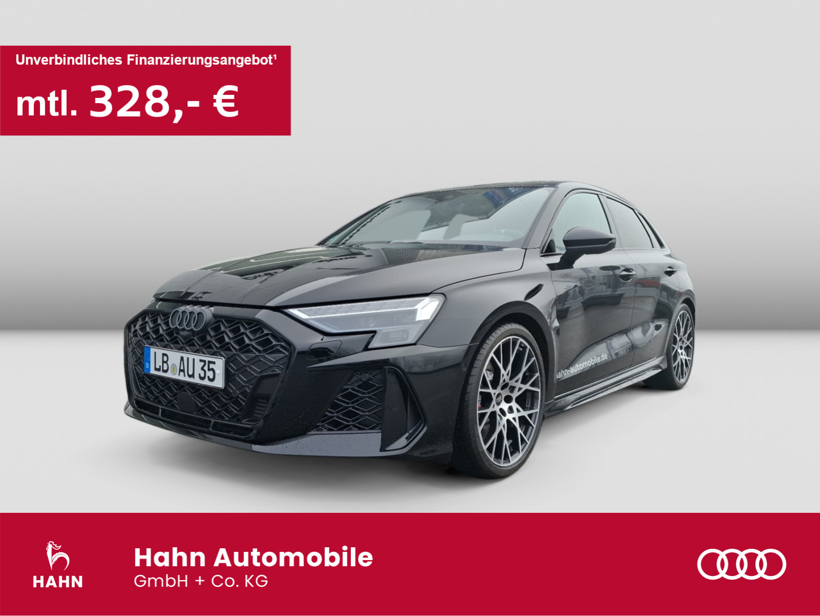 RS 3 Sportback S tronic - Navigationspaket - Panorama-Glasdach - RS-Designpaket grün plus
