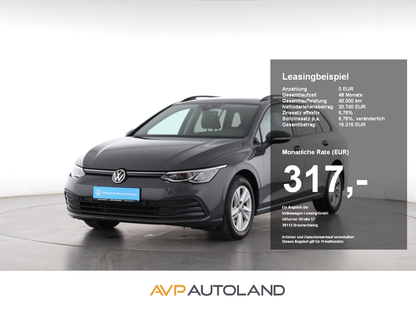 Golf VIII Variant 2.0 TDI DSG Life | NAVI | LED