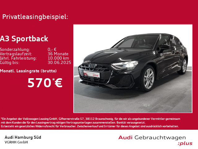 Audi A3 Sportback 35 TFSI 2xS LINE LM19