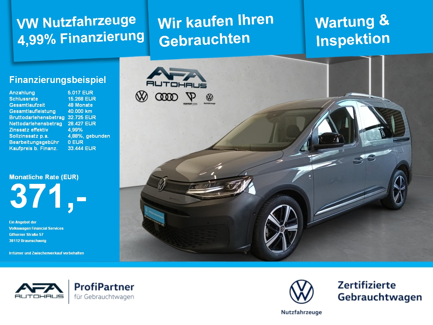 Caddy PanAmericana 2.0 TDI DSG LED*Navi*AHK