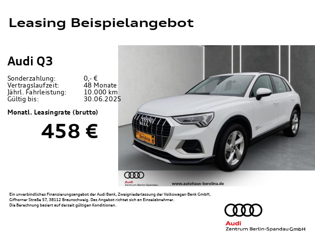 Q3 35 TFSI Adv. S tronic *LED*R-CAM*PDC+*SHZ*
