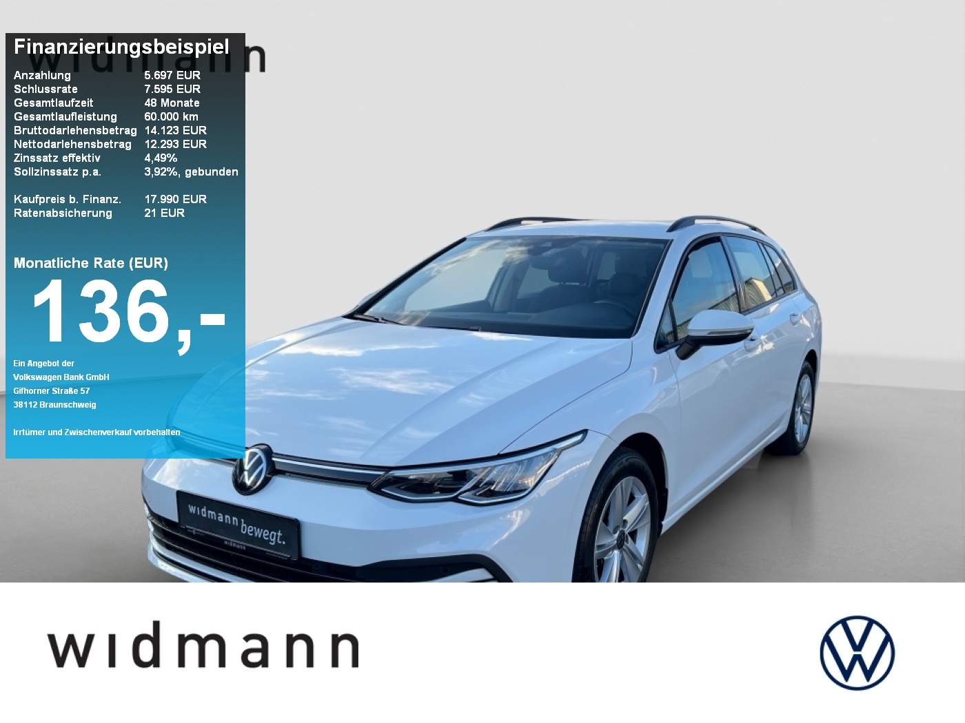 Golf Variant Life 110 PS ACC NAVI APP