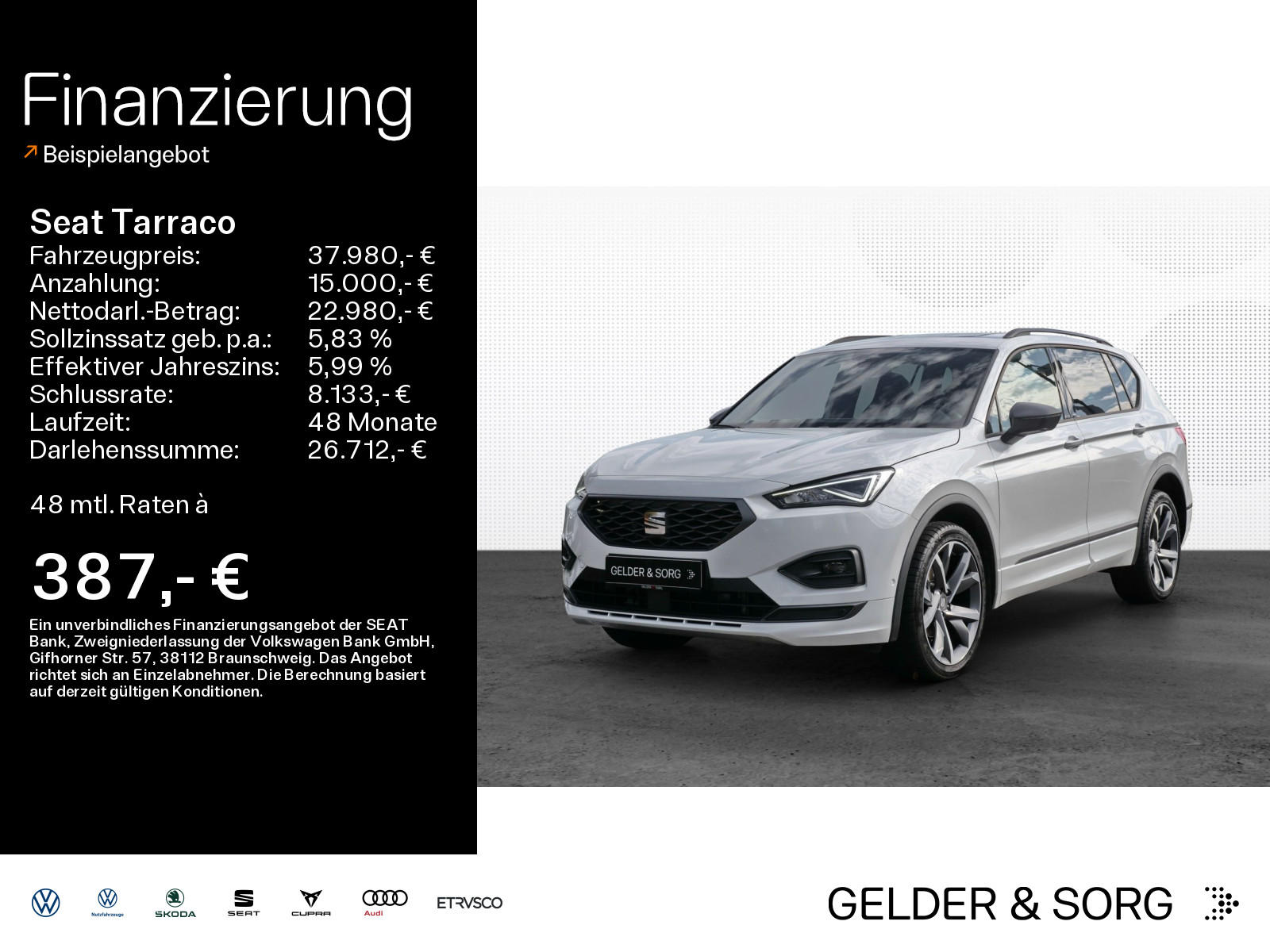 Tarraco FR 2.0 TDI 20Z*7Sitze*Pano*AHK*LED*RFK