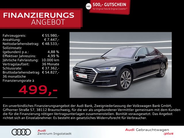 A8 60 TFSI qu Laser Massage Leder B&O HuD 20"