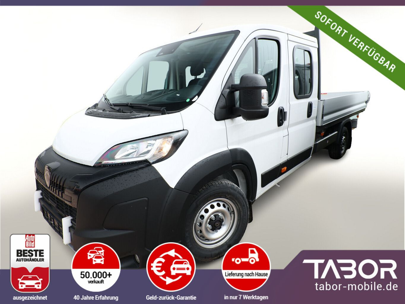 Boxer Pritsche DoKa 435 180 L4 Kam 7S E-Rad Temp