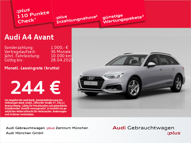 A4 Avant 30 TDI S tronic Navi+/PDC+/SitzHzg