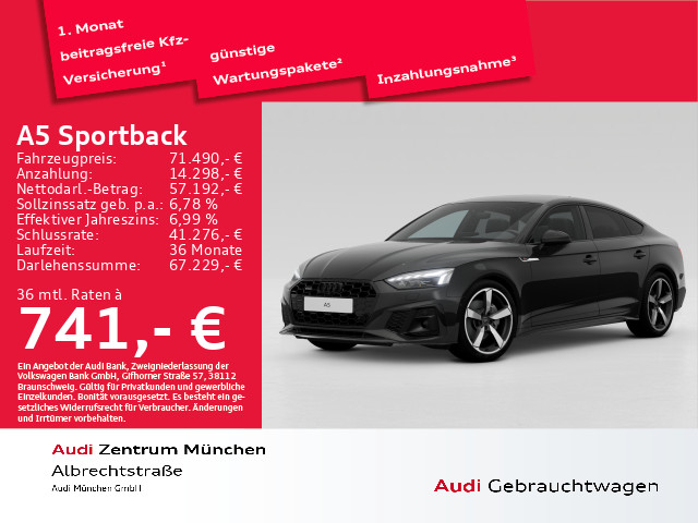 Audi A5 Sportback S line business 40 TDI qu