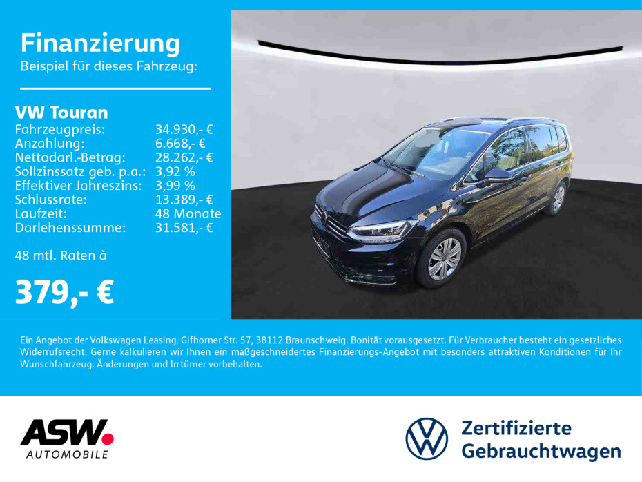 Touran Highline 2.0TDI DSG LED Navi Pano AHK 7-S