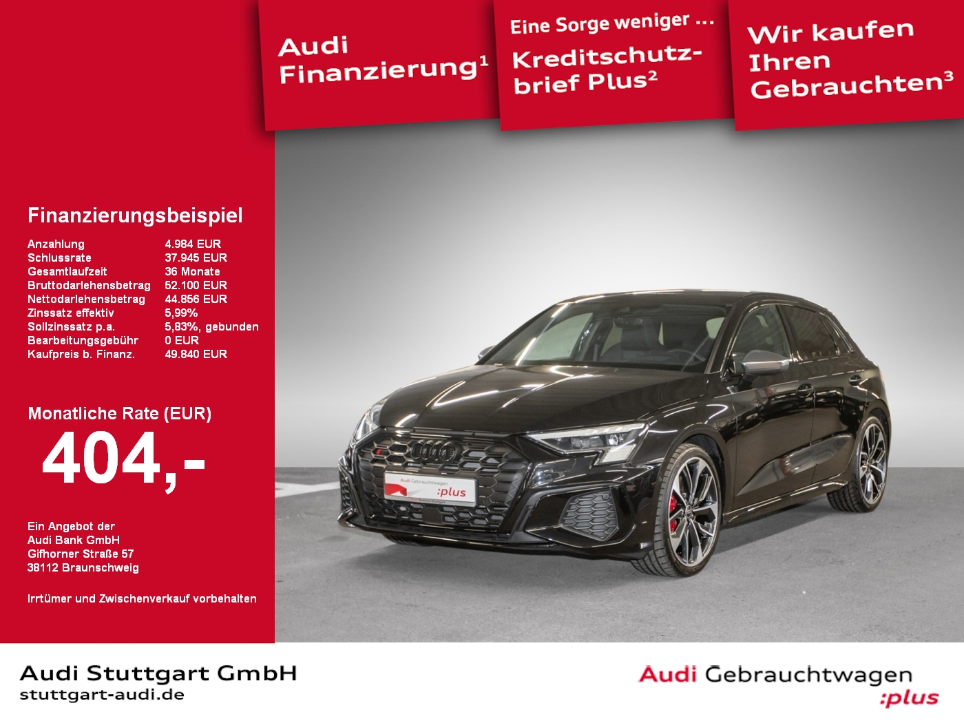Audi S3 2.0 TFSI qu Sportback