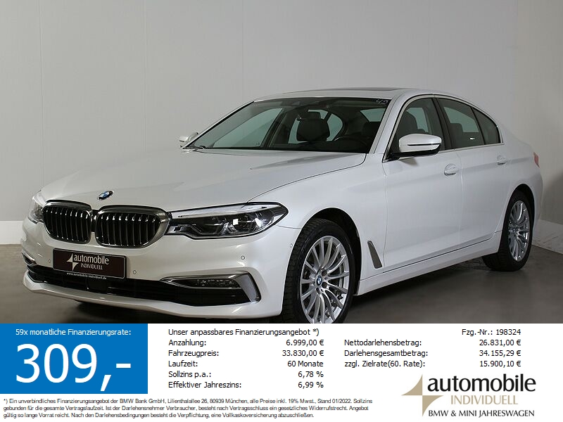 520d A xDr Luxury Line Leder Laser HuD Navi DAB