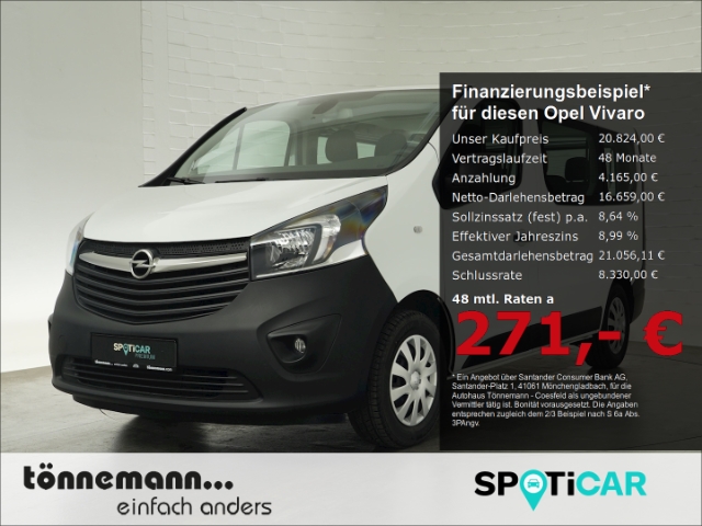 Vivaro B COMBI L1H1 CDTI 9-SITZER+NAVI+SCHIEBETÜR+BEIFAHRER-DOPPELSITZBANK+PARKPILOT+STANDHEIZUNG