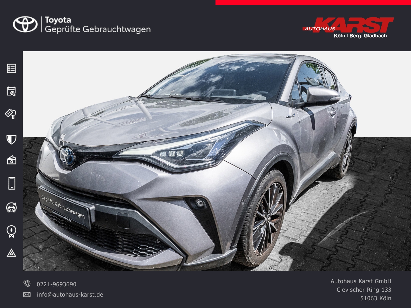 C-HR Hybrid Einparkass Navi Teilleder JBL