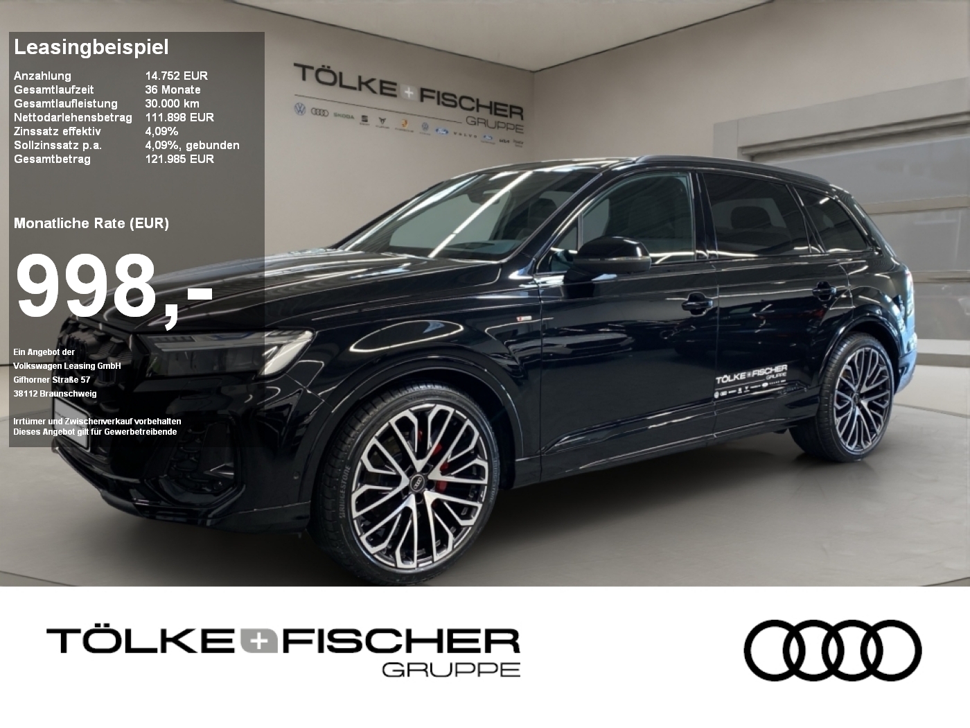 Q7 S-Line 50 3.0 TDI quattro S-line el.Heck FLA
