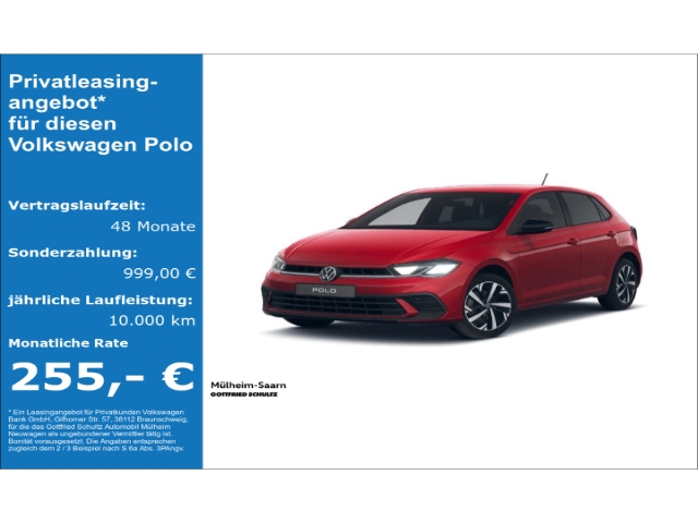 Polo GOAL 1 0 l TSI OPF 85 kW (116 PS) 7-Gang- DSG Goal