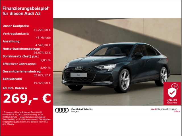 A3 Limousine 30 TFSI S-tronic LED NAV ACC KAMERA advanced
