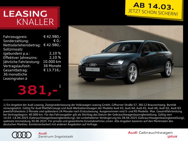 A4 Avant Advanced 40 TDI qu NAVI ACC virtual 18"