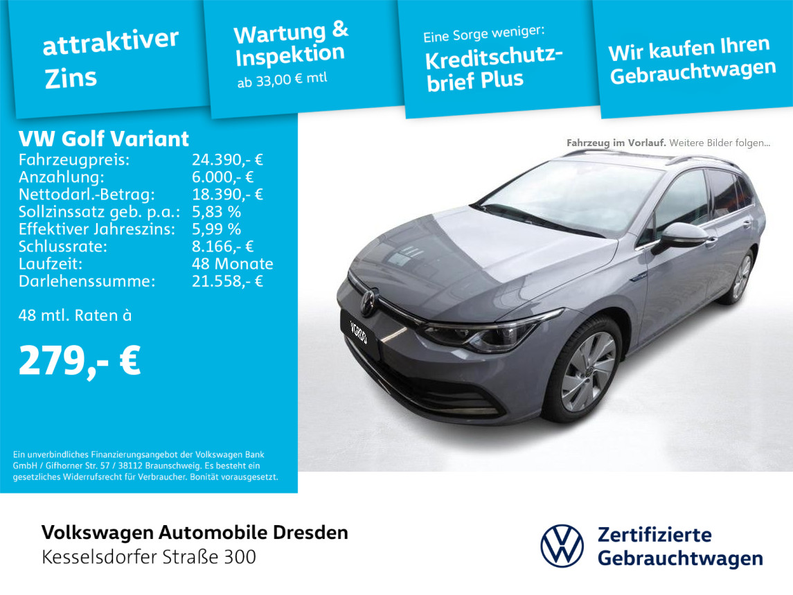 Golf VIII Variant 1.5 TSI DSG Style ACC Navi LED