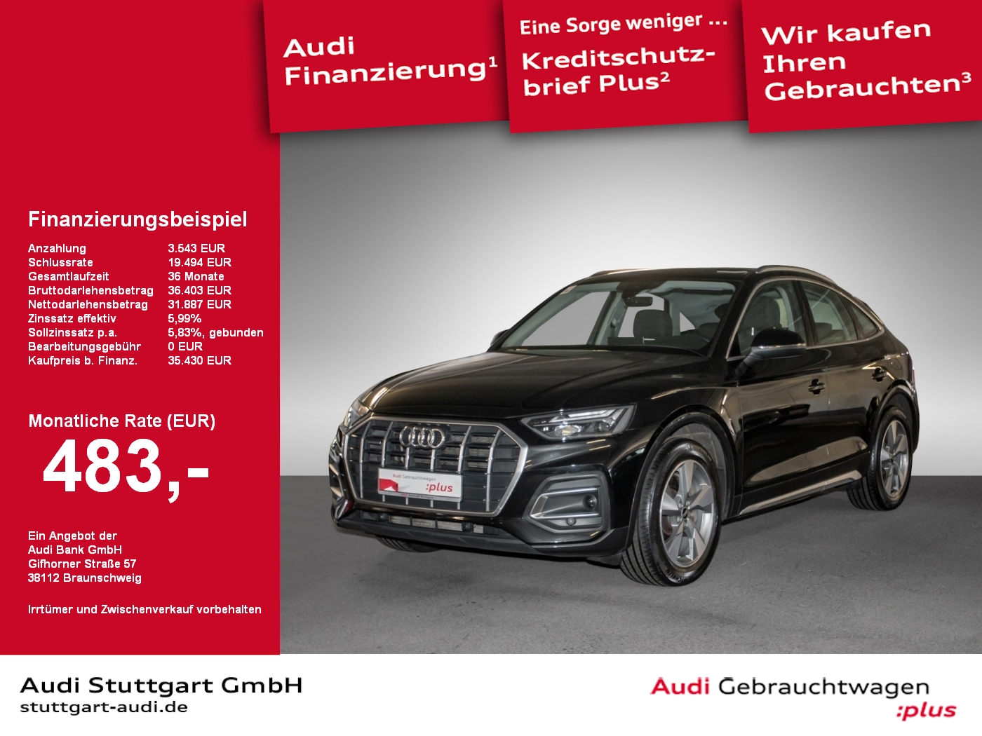 Audi Q5 Sportback 50 TFSI e qu advanced