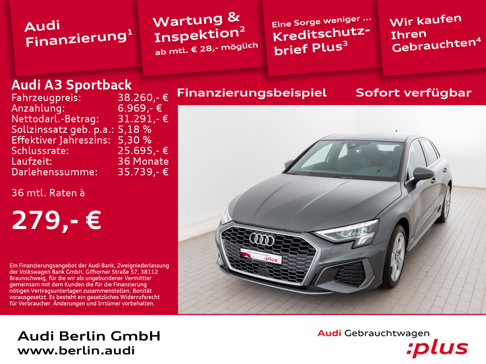 A3 Sportback S line 30 TFSI S tronic