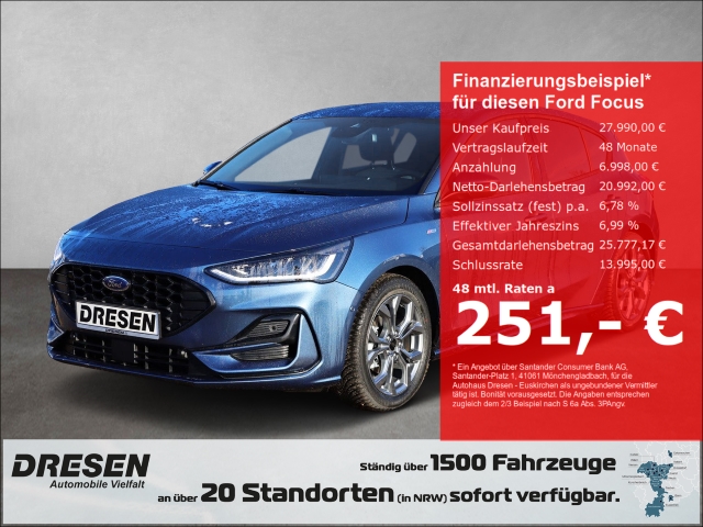 Ford Focus 1.0 ST-Line EcoBoost 125PS MHEV