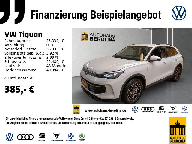 Tiguan 2.0 TDI Life DSG *AHK*R-CAM*HuD*NAV*ACC*